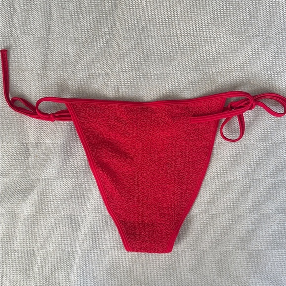 Hunza G Gina Red String Bikini Bottoms One Size - Picture 5 of 5